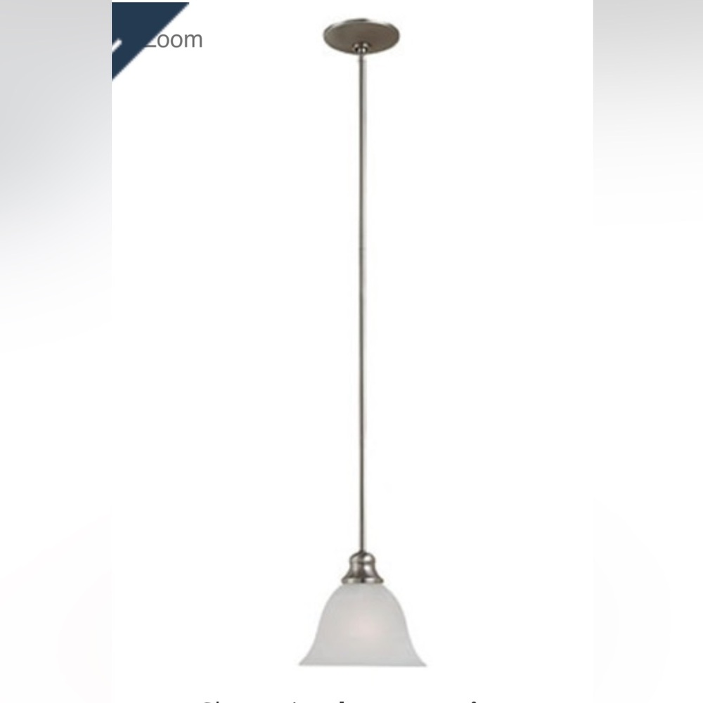 Windgate Mini Pendant in Brushed Nickel by Generation Lighting